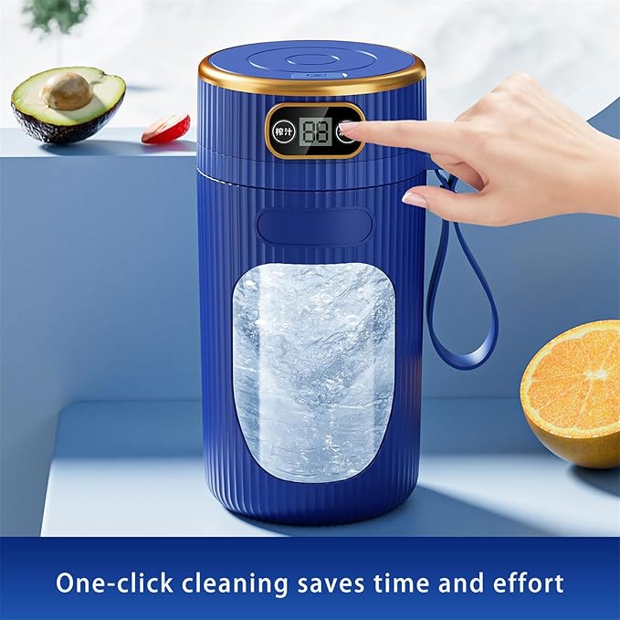 Efficient Portable Juicer Cup with 2600mAh Battery LED Digital Display Juices Maker for Students and Busy Professionals Portable Blender