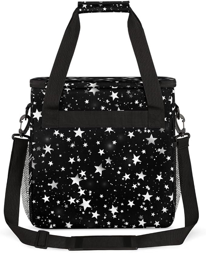 Silver star Coffee Maker Carrying Bag Portable Travel Storage Tote Bag Compatible with K-Mini or K-Mini Plus Single Serve Coffee Brewer Carrying Case with Multiple Pockets &amp Shoulder Strap