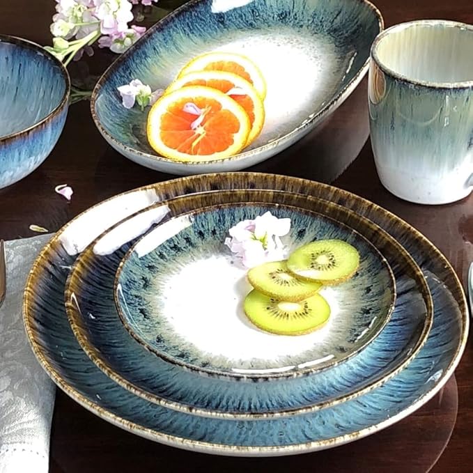 Carmel Ceramica Cypress Grove Dinnerware 12 Piece Set