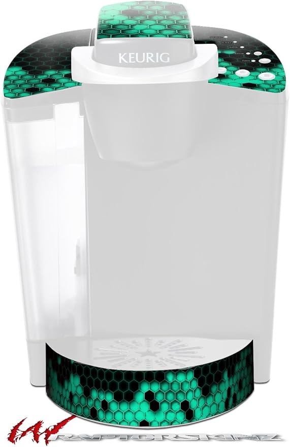 Decal Style Vinyl Skin compatible with Keurig K40 Elite Coffee Makers HEX Seafoan Green (COFFEE MAKER NOT INCLUDED)