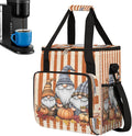Dwarf Pumpkin Maple Leaf Coffee Maker Carring Bag Travel Carrying Storage Tote Bag Compatible with Keurig K-Mini or K-Mini Plus Portable Single Serve Coffee Brewer Case with Pockets for K-cup Pods
