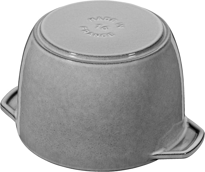 staub La Cocotte de GOHAN 40509-703 La Cocotte de Gohan Gray M 6.3 inches (16 cm) Rice Pot 2 Pieces Paint Cast Iron Pot Induction Compatible Rice Cooker