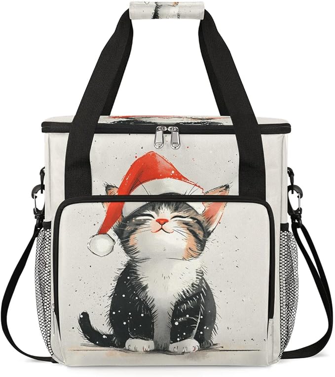Cute Cat Coffee Maker Travel Bag for K-Mini or K-Mini Plus Single Serve Coffee Brewer Portable Storage Tote Case for Tarvel