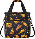 Cartoon Pumpkin Coffee Maker Carrying Bag Graffiti Pumpkin Travel Storage Bag Compatible with K-Mini or K-Mini Plus Single Serve Coffee Brewer Carrying Case with Multiple Pockets &amp Shoulder Stra