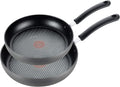 T-Fal Ultimate Hard Anodized Nonstick Fry Pan Set 2 Piece 8 10 Inch Oven Broiler Safe 400F Kitchen Cookware Pots and Pans Set Non Stick Frying Pans Dishwasher Safe Black
