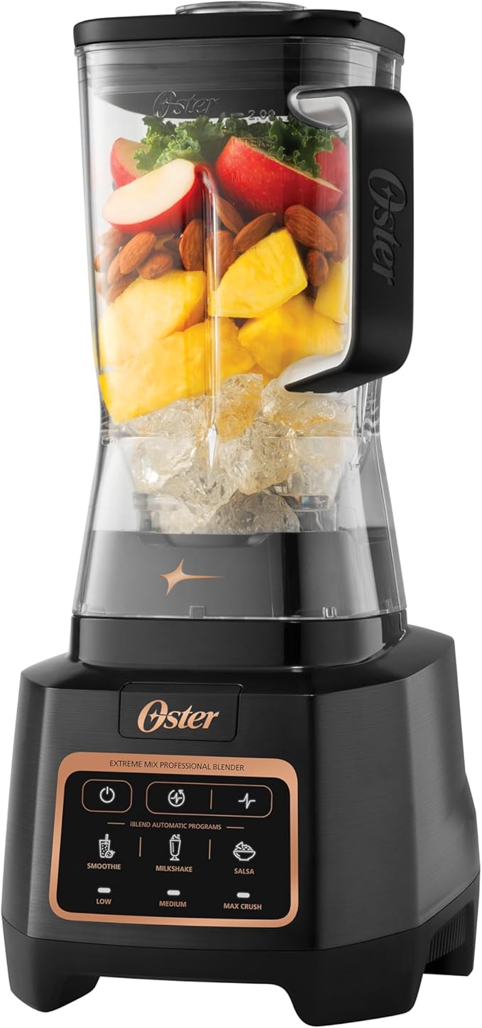 Oster Extreme Mix Blender 1500-Watt High-Speed Countertop Blender with 64oz Jar &amp Auto Programs Perfect for Smoothies Milkshakes Salsa