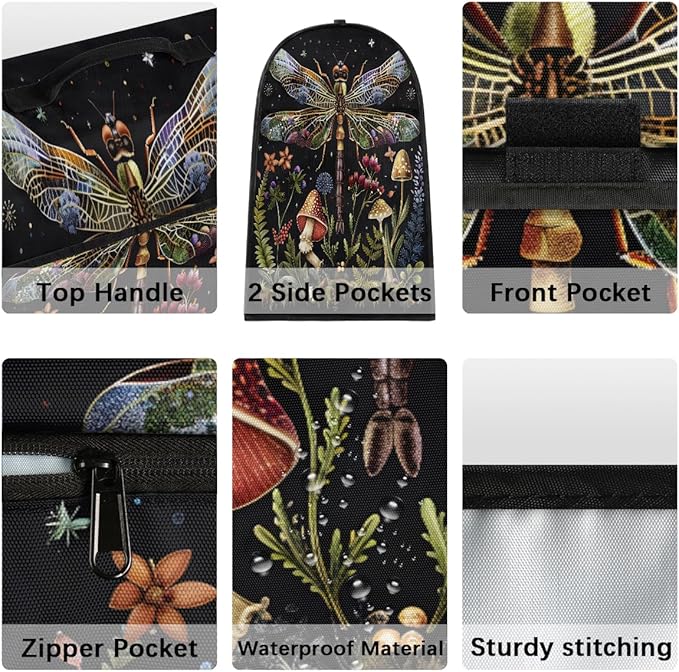cfpolar Kitchen Aid Mixer Cover Compatible with 6-8 Quarts Animal Dragonfly Boho Stand Mixer Cover Kitchen Aid Mixers Accessories Appliance Organizer Bag Dust Covers with Zipper Pocket