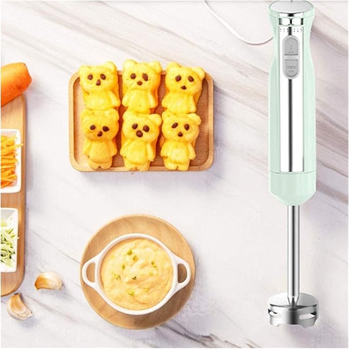 600W 7 Speed Immersion Hand Blender Handheld Energy Saving 5-in-1 Stick Blender with Whisk Egg Cream Beater Mearsuring Mug Milk Frother Emulsion Mixer for Smoothies Purée Sauce