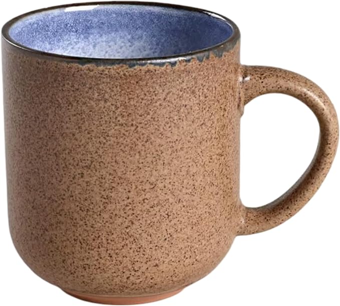 Mikasa Oaklyn Mist 16-Piece Stoneware Dinnerware Set - White &amp Blue Reactive Glaze with Stone-Like Exterior - Modern Tableware Designs Plates Bowls Mugs for Everyday Dining or Special Occasions
