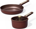 CAROTE 3pcs stockholm collection cookware set burgundy