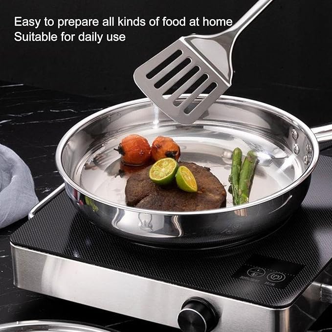 Stainless Steel Cookware Set Kitchen Pots and Pans Set with Heat Handles and Lids for Home Cooking Commercial Kitchen Induction Oven Safe