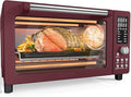 Nuwave Bravo Pro Smart Air Fryer Toaster Oven Combo 10-in-1 Functions with Quicker &amp Even Crisp Technology 1800W 50-450°F PFAS-Free 21QT Cinnamon