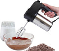 Total Chef Electric Hand Mixer – 6 Speed Handheld Blender Electric Egg Beater with Whisk Beater Dough Hooks Storage Case Turbo Boost for Cake Mix Batidora de Mano Eléctrica