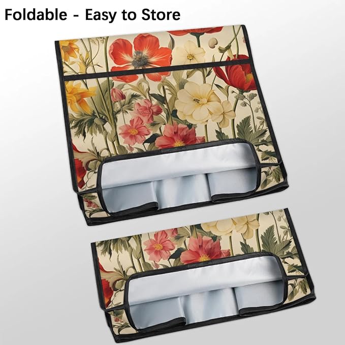 cfpolar Kitchen Aid Mixer Cover Compatible with 6-8 Quarts Beautiful Flower Plant Leaves Stand Mixer Cover Kitchen Aid Mixers Accessories Appliance Organizer Bag Dust Covers with Zipper Pocket