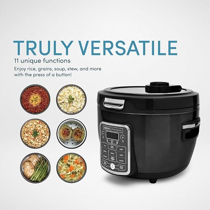 GRFIT Multifunctional Rice Cookers Grain Oatmeal Slow Cooker Saute Steam Timer 10 Cup Uncooked/20 Cup Cooked (Color : A) jinyi2016SHOP-1998