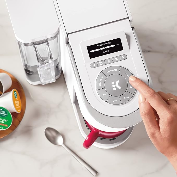 Keurig K-Supreme SMART Single Serve Coffee Maker With WiFi Compatibility 4 Brew Sizes And 66oz Removable Reservoir Compatible with Alexa White