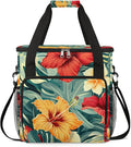 Coffee Maker Carrying Bag Palm Leaf Floral Single Cup Coffee Maker Travel Bag Compatible with Keurig K-Mini or K-Mini Plus Portable Storage Bag with Shoulder StrapAZ-21