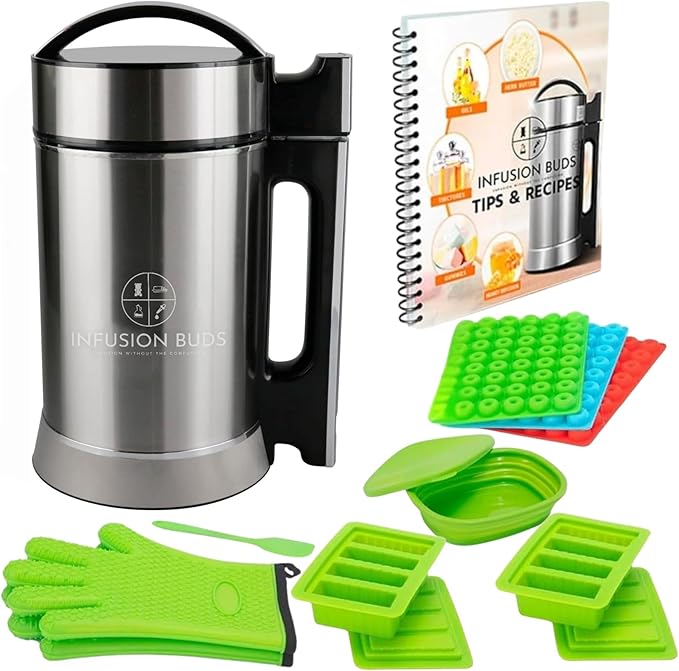 Butter Infuser Machine- Herbal Butter Maker Machine | Butter &amp Oil Infuser Machine. Butter Machine Includes Tons Of Accessories (Stainless Steel)