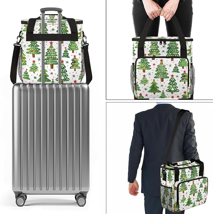 Fantastic Tree Coffee Maker Carrying Bag Portable Travel Storage Tote Bag Compatible with K-Mini or K-Mini Plus Single Serve Coffee Brewer Carrying Case with Multiple Pockets &amp Shoulder Strap