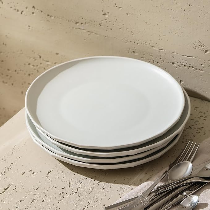 Stone Lain Rio 4-Piece Dinner Plate Set Stoneware Beige
