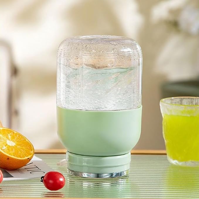 Electric Citrus Juicer 28 Oz With Straw and Two Lids Portable Mini Blender Juice Smoothie Blenders on the Go Personal Travel Cold Press Juicer Bottle Cups Fruit Lime Squeezer (1)