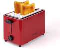 Courant 2-Slice Toaster Cool Touch with Extra Wide Slots For Bread Bagels &amp Waffle with 6 Adjustable Shade Settings CrumbTray &amp Cancel Function Extra-Lift Feature compact Design – Red