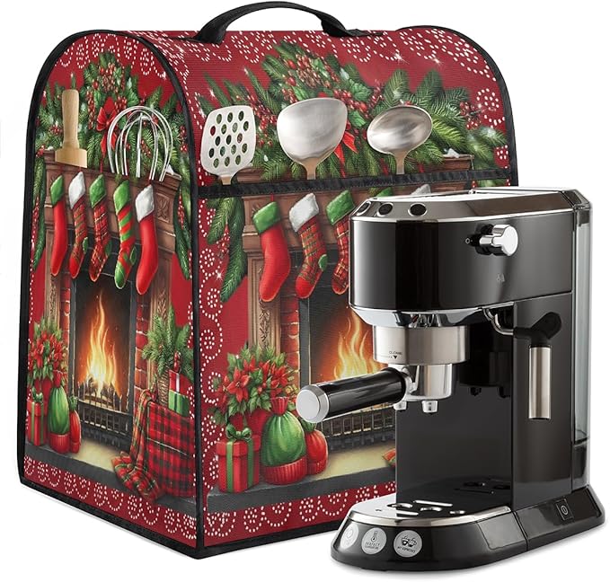 cfpolar Kitchen Aid Mixer Cover Compatible with 6-8 Quarts Christmas Stockings Xmas Stand Mixer Cover Kitchen Aid Mixers Accessories Appliance Organizer Bag Dust Covers with Zipper Pocket