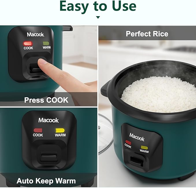 Mini Rice Cooker | 0.6 Liter Multi-functional Rice Cooker Small | Non-Stick Rice Pot | One-button Operation | Automatic Keep Warm | Overheat-proof Design | Suitable for Families of 1-3 People.