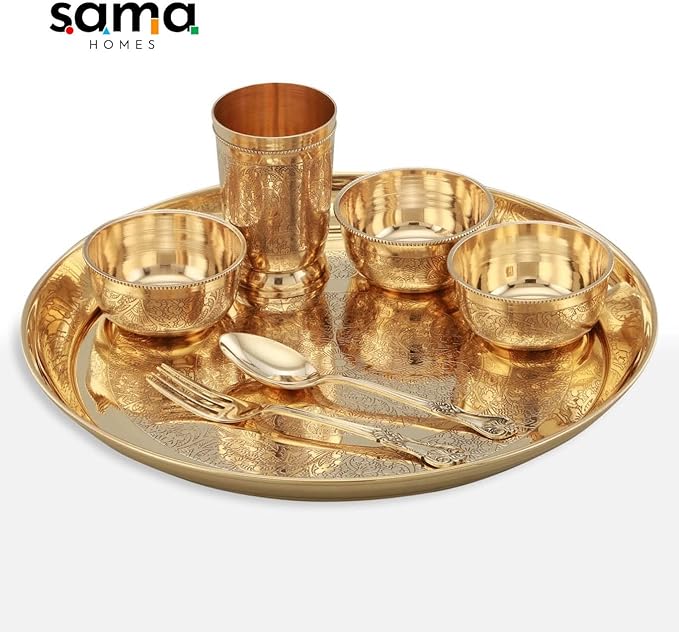 Brass Dinner Set (Apple Khomcha)