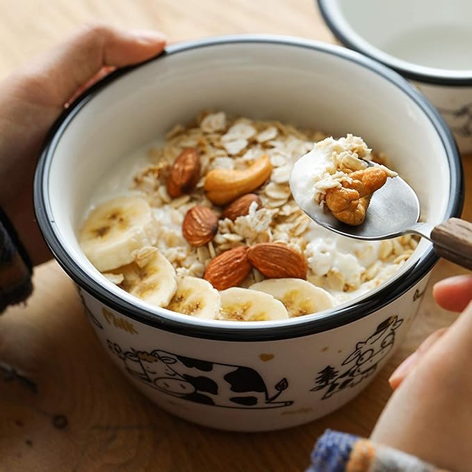 Dinner SetCeramics Dinnerware Set 26 Pieces Retro Series Plates and Cereal Bowl Sets Strengthen Porcelain