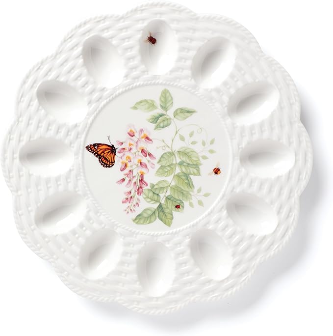 Lenox 893457 Butterfly Meadow Egg Tray Easter Serveware