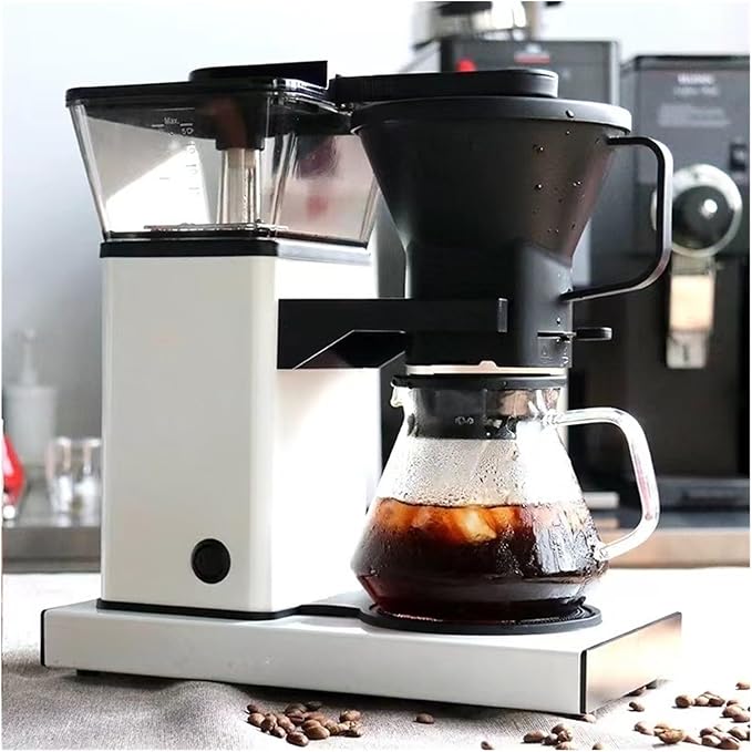 Hand punch Drip Electric Coffee Maker Extraction Brewing Machine Teapot 750ml 220V aluminium alloy High borosilicate glass(C)