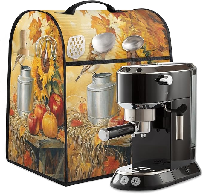 cfpolar Kitchen Aid Mixer Cover Compatible with 6-8 Quarts Sunflower Bird Autumn Stand Mixer Cover Kitchen Aid Mixers Accessories Appliance Organizer Bag Dust Covers with Zipper Pocket