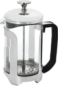 La Cafetière Roma 8 Cup Cafetière Stainless Steel French Press Coffee Maker 850ml Heat Resistant Cafetière with Fine-Mesh Filter Ideal for Loose Tea and Ground Coffee Dishwasher Safe