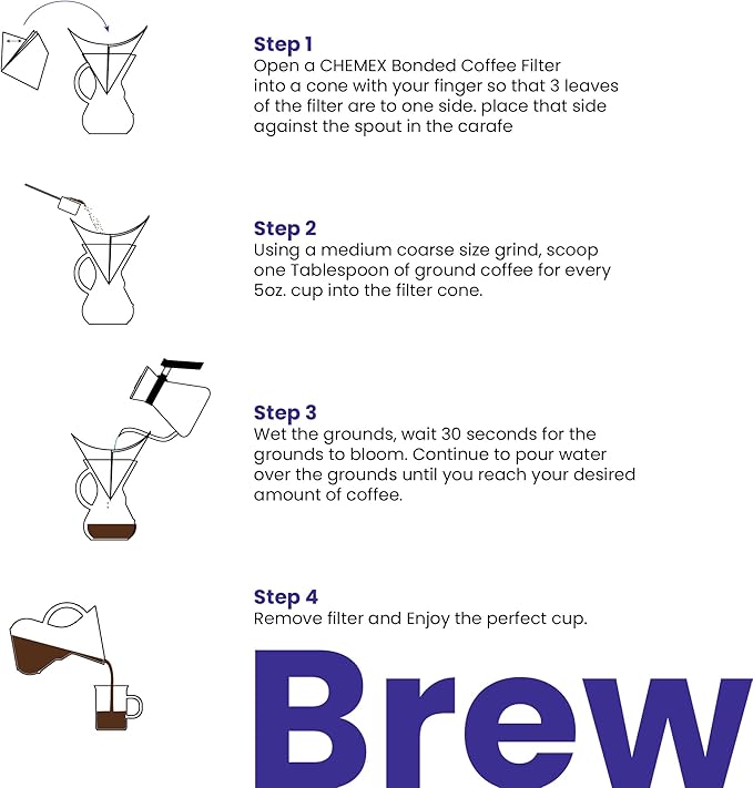 Chemex Pour-Over Glass Coffeemaker - Colored Glass Handle Series - 3-Cup Gold - Exclusive Packaging