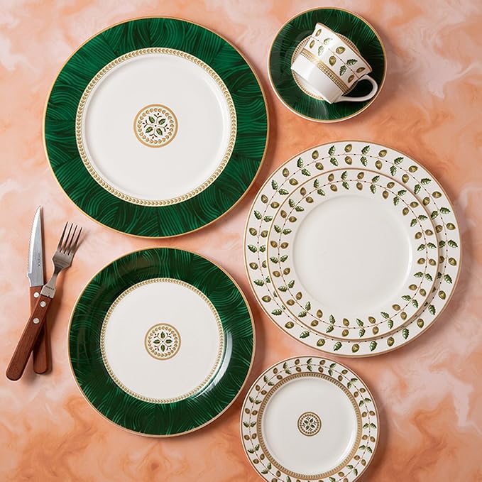 24-piece porcelain dinnerware setdinnerware setsbone china dinnerware setdishes set for 6banquet hotel family gathering wedding Gift for Mother's Day Gift for mom (set for 6)