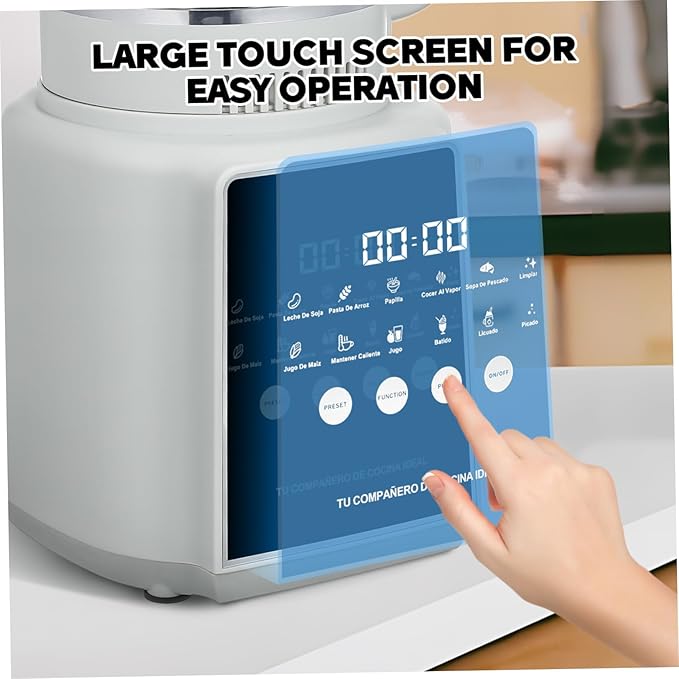110v Electric Blender Wall Breaking Machine Smoothies Blender Cold Press Juicer Non-stick Jar Self-cleaning Quiet Operation Touch Display