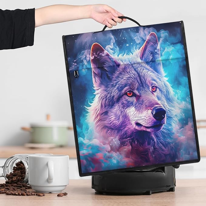 cfpolar Kitchen Aid Mixer Cover Compatible with 6-8 Quarts Animal Cute Wolf Stand Mixer Cover Kitchen Aid Mixers Accessories Appliance Organizer Bag Dust Covers with Zipper Pocket