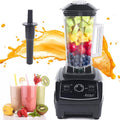 Blender for Shakes and Smoothies 2200W Professional Ice Crusher Blender Countertop with 2L Jar and Stirrer Commercial Blenders for Milkshake Puree Crushed Ice and Juice (Black)