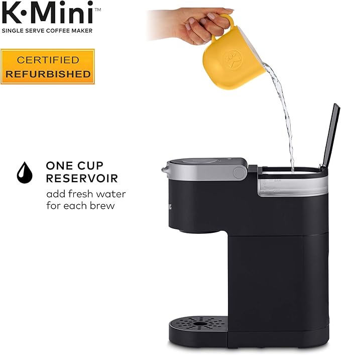 Keurig K-Mini Coffee Maker Certified Refurbished Black (Renewed)