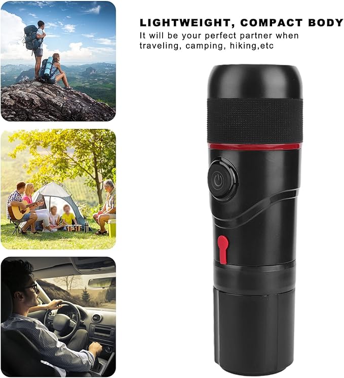 Portable Coffee Maker Home Car Dual Use Self Heating Coffee Maker for Outdoor Travel USB/Cigarette Lighter