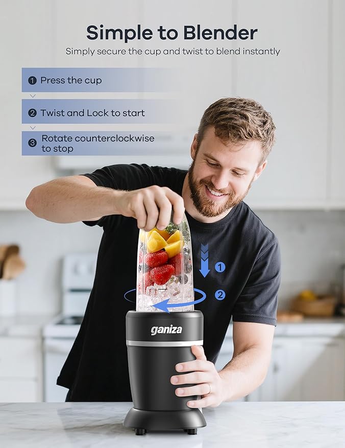 Ganiza GB08 Smoothie Blender and GB10 Personal Blender