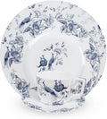 ceramic plate set for 4 24 piece bone china dinnerware set blue and white floral bird porcelain dishes sets for wedding housewarming hotel