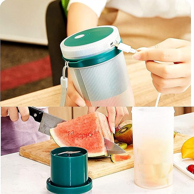 Portable Blender Personal Size Blender for Smoothies Juice and Shakes Food Grade Travel Blender Juicer Cup 11/20oz with USB Rechargeable for Home Sport Office Outdoors