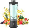 Personal Juicer Cup Portable Mini Smoothie Blender with 600ml Large Capacity and 6-Blade 2 Modes Adjustable and Rechargeable Precise Structure for Barbecues Travel Sports Picnic