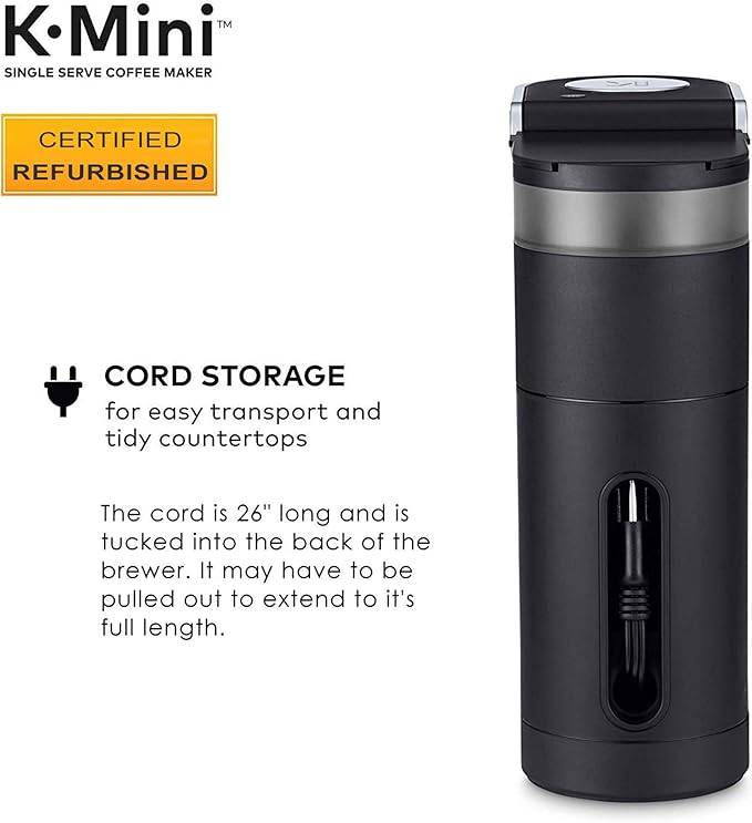 Keurig K-Mini Coffee Maker Certified Refurbished Black (Renewed)