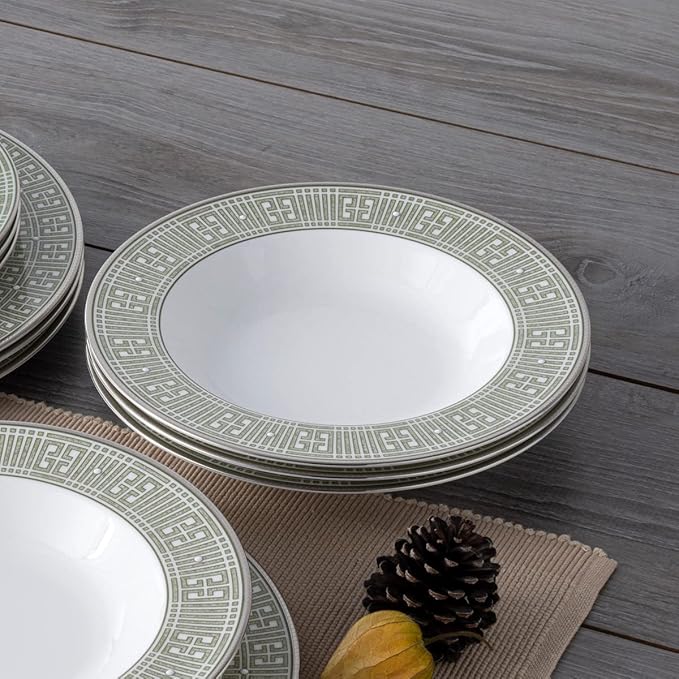 Noritake Infinity Green Platinum 12-Piece Dinnereware Set Service for 4