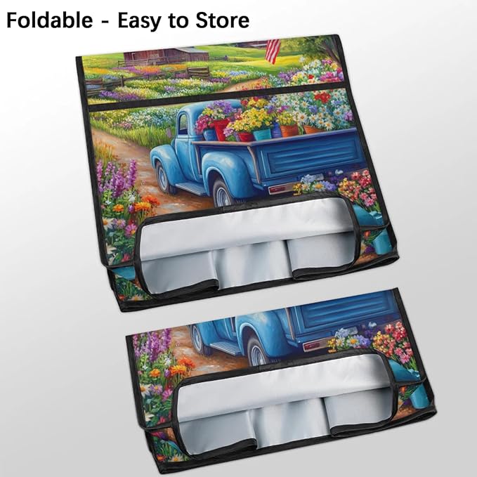 cfpolar Kitchen Aid Mixer Cover Compatible with 6-8 Quarts Spring Flower American Banner Stand Mixer Cover Kitchen Aid Mixers Accessories Appliance Organizer Bag Dust Covers with Zipper Pocket