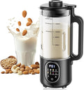 55oz Family Size Nut Milk Maker (5-6 Cups) Soy Milk Maker Machine for Almond/Oat/Soy/Cashew Milk Juice &amp Smoothie Almond Milk Maker with Auto Clean/Self-Clean Delay Start Boil Water &amp Kee