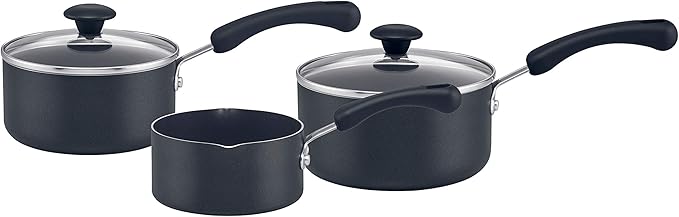 Prestige Diamond Shield Non-Stick 3 Piece pan Set-milkpan 16 and 18cm saucepans Aluminium